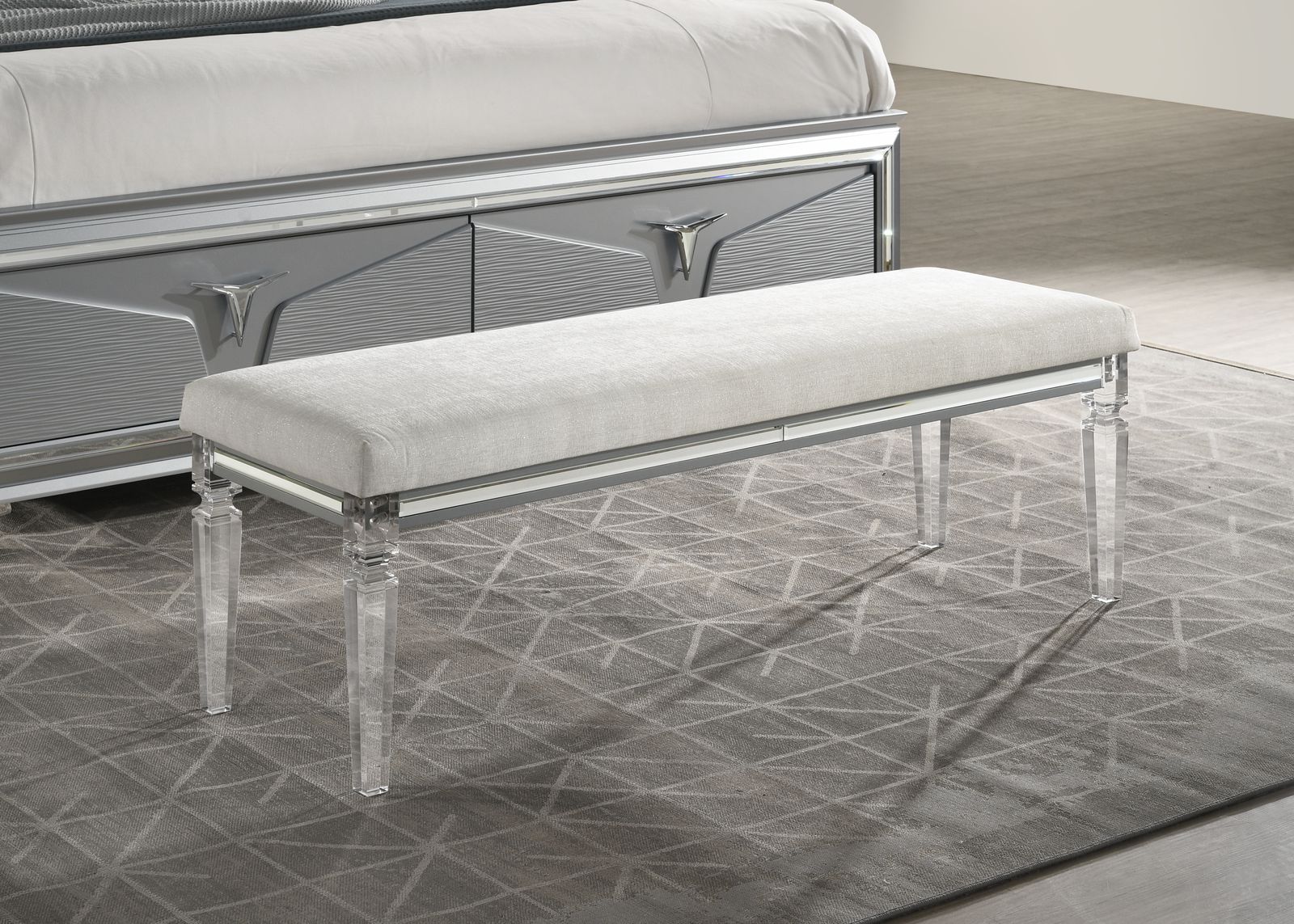 Olive Silver Bench