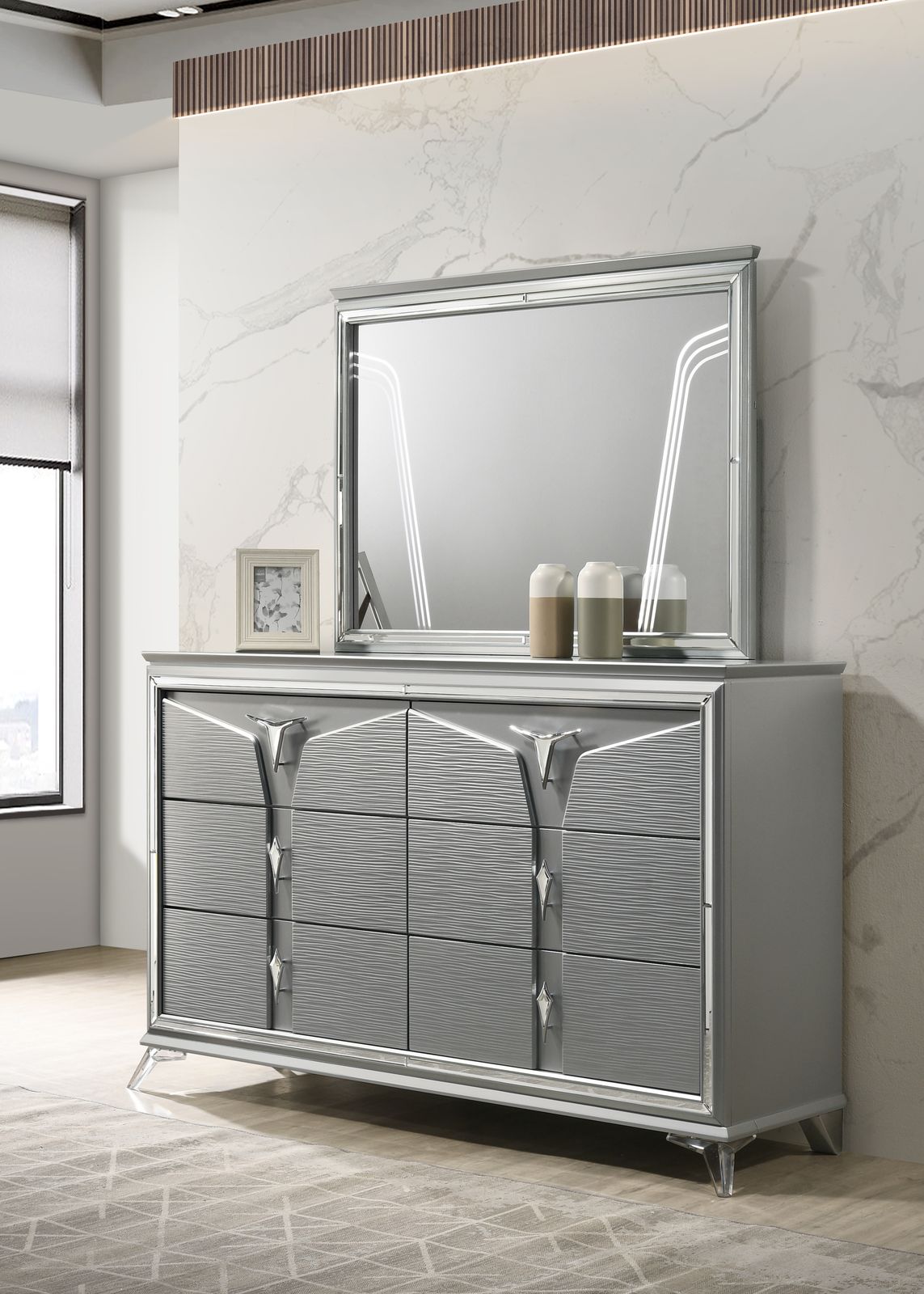 Olive Silver Bench - view 9