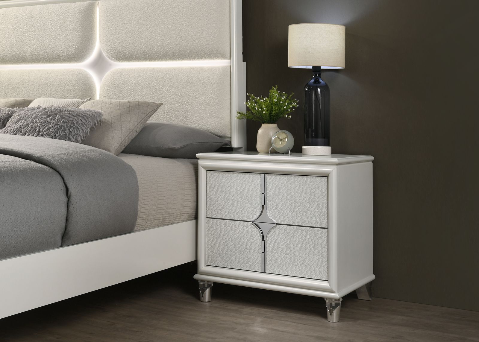 King Bed Frame - Dresser - Mirror - Chest - Nightstand