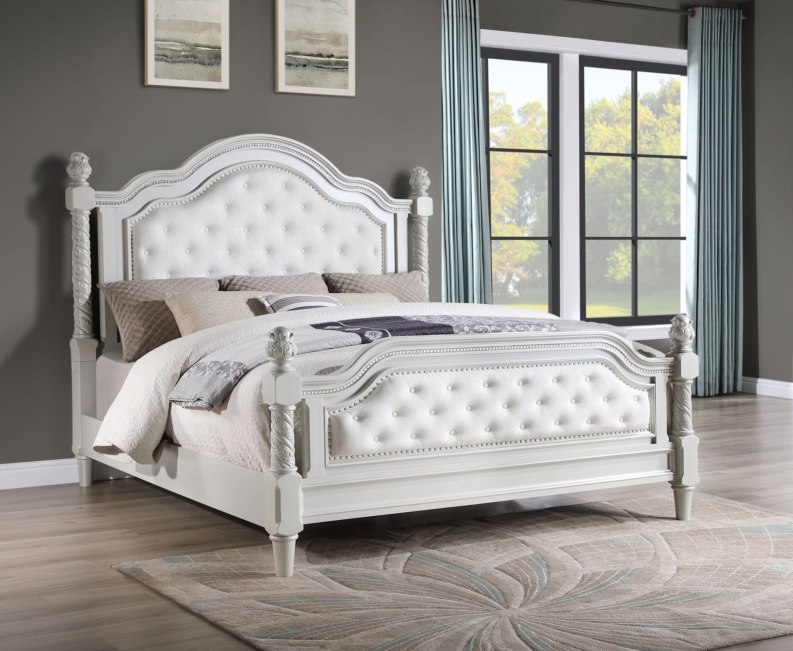 King Bed Frame - Dresser - Mirror - Chest - Nightstand - view 9