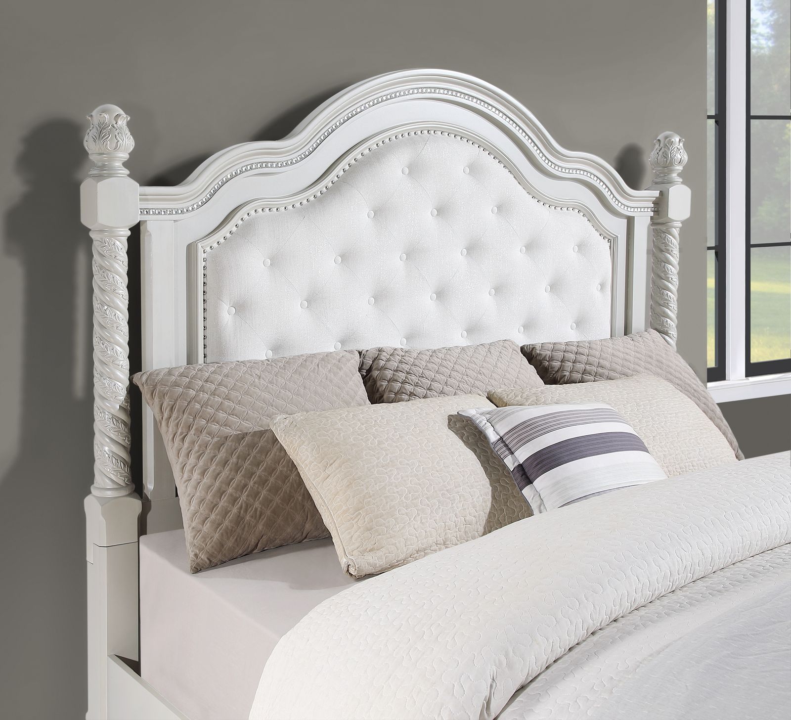 King Bed Frame - Dresser - Mirror - Chest - Nightstand - view 8