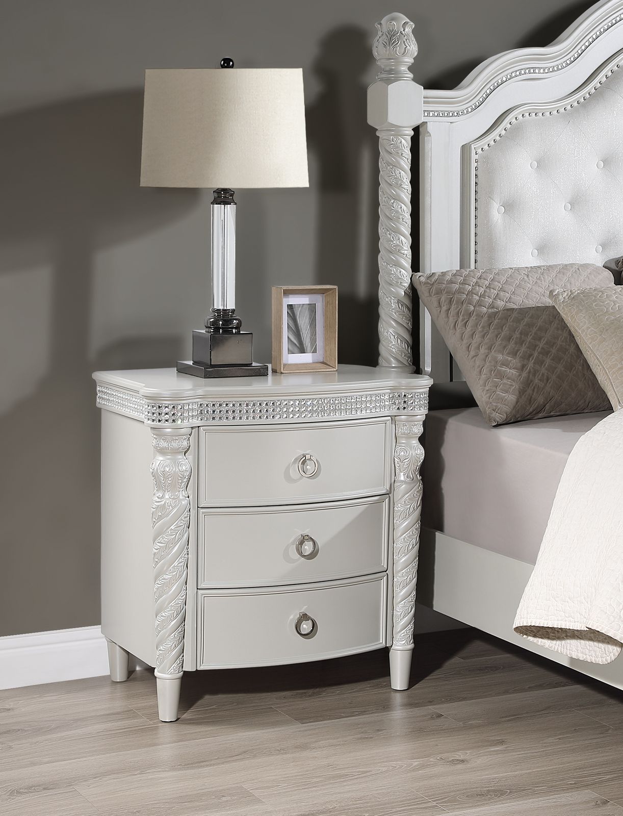 Queen Bed Frame - Dresser - Mirror - Chest - Nightstand