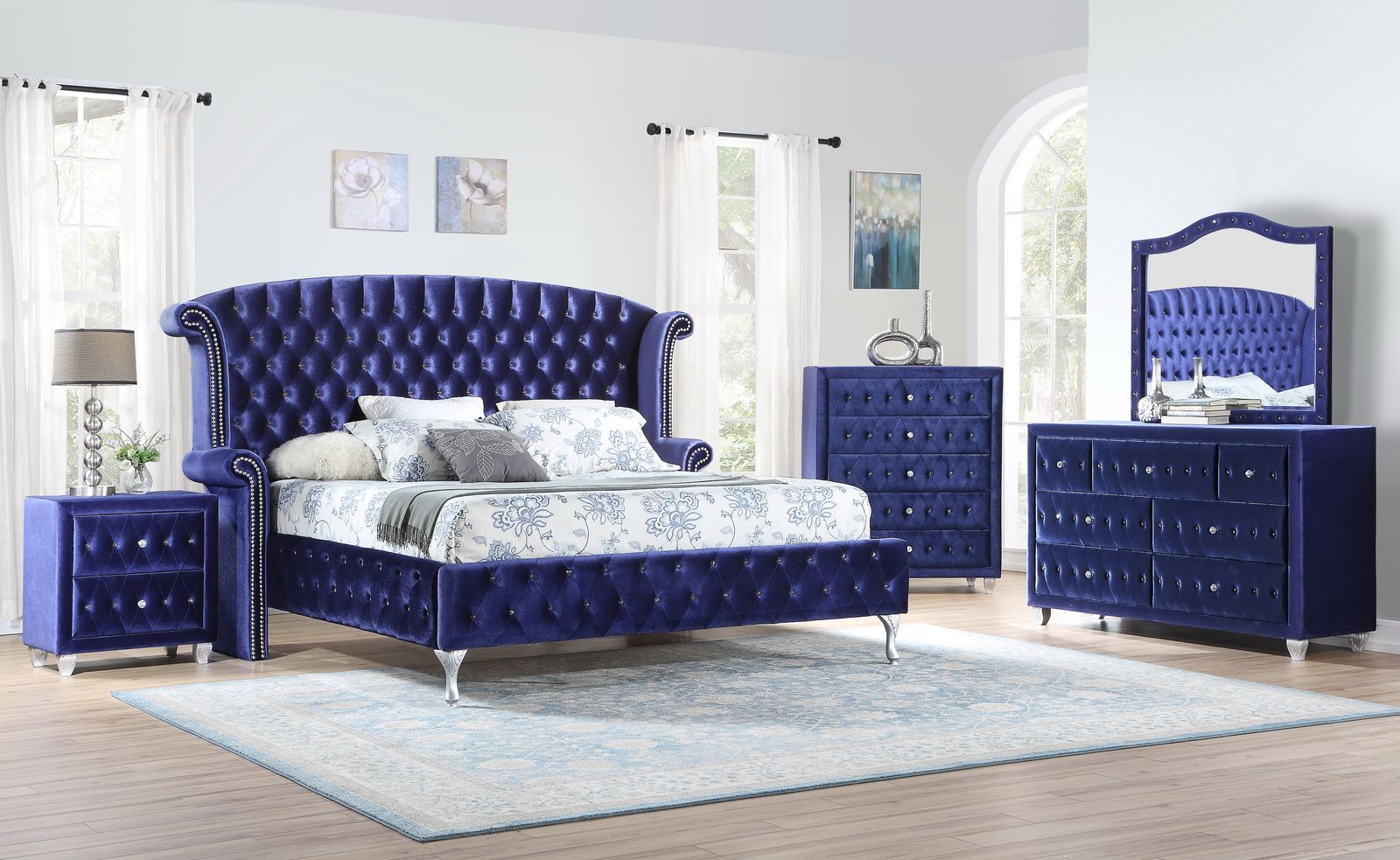 Blue Velvet Mirror