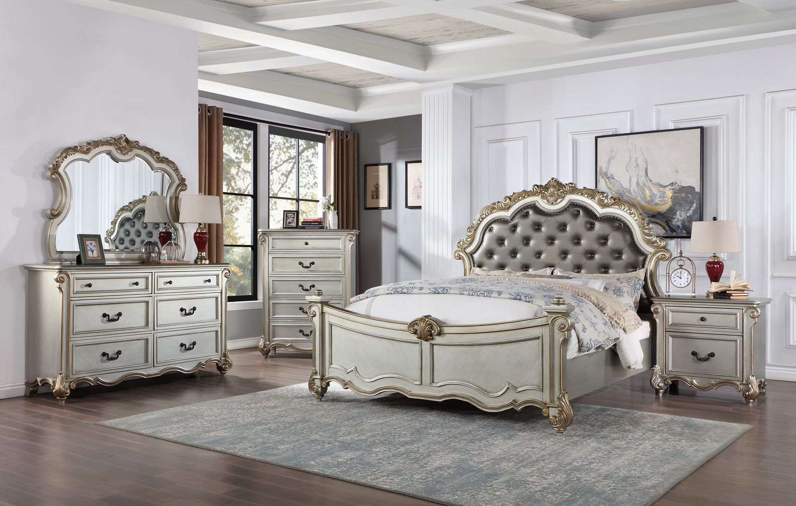 Antique Platinum Chest - view 2