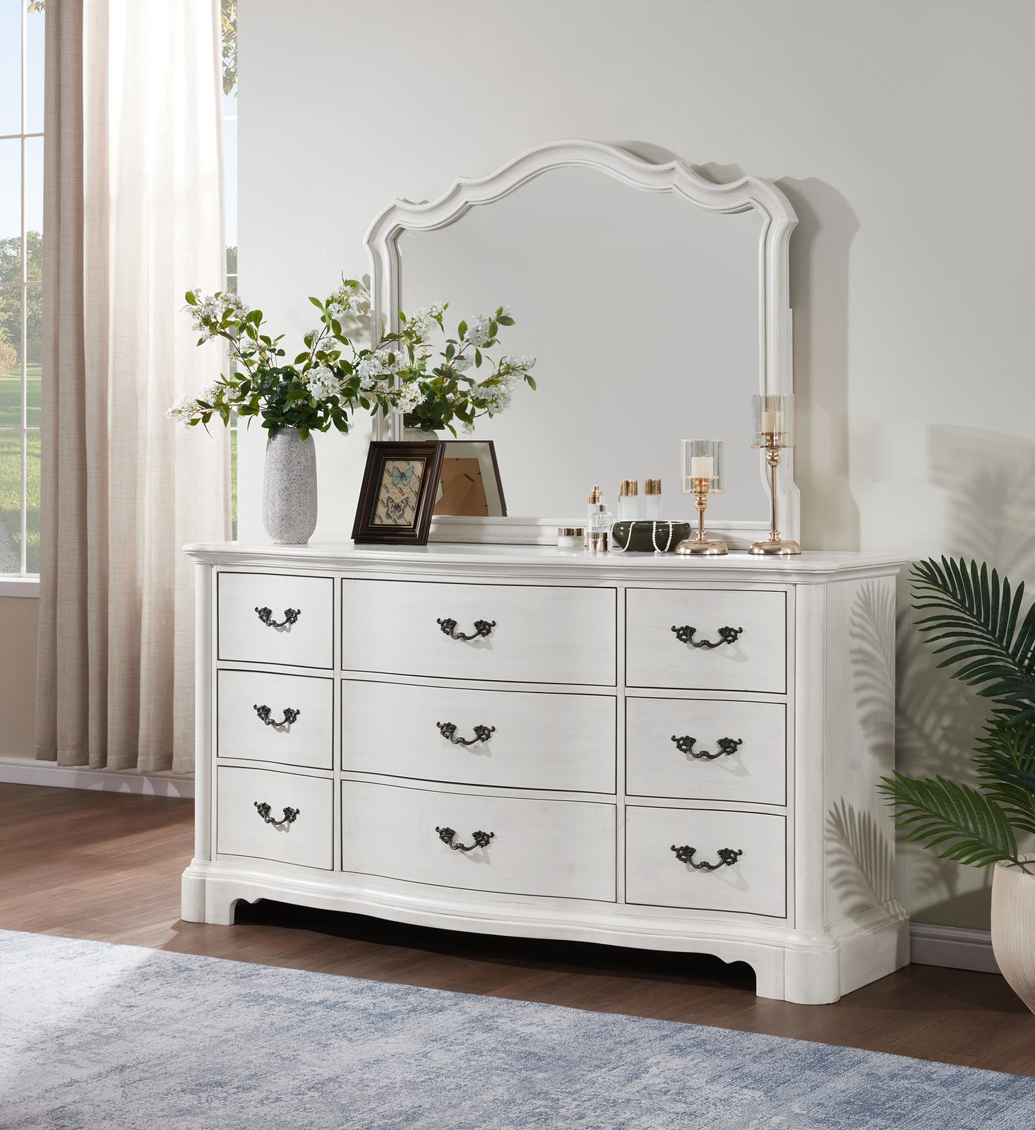 Antique White Night Stand - view 8