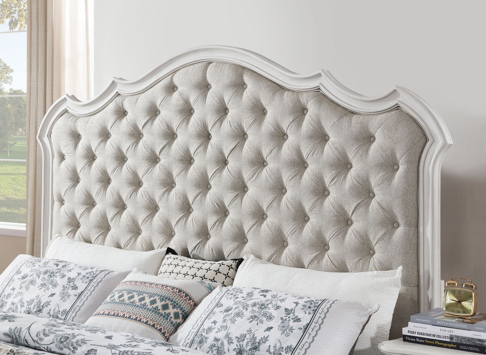 Antique White Night Stand - view 7