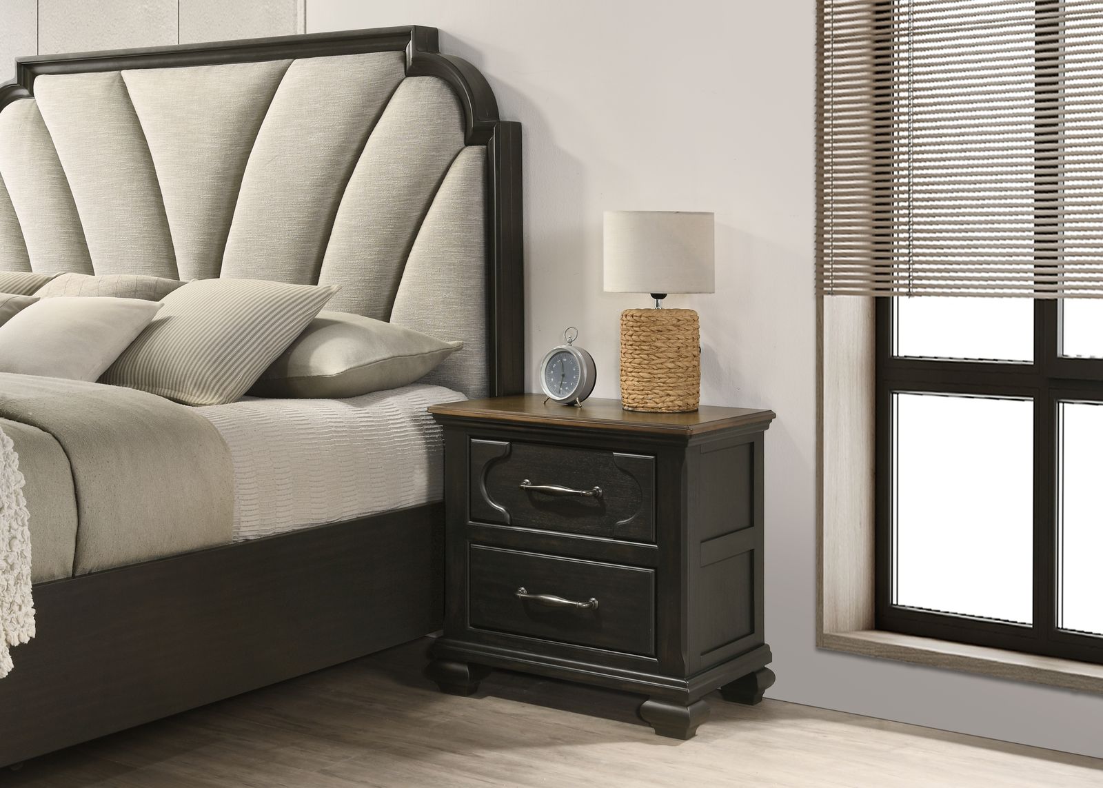 Charcoal Black Night Stand