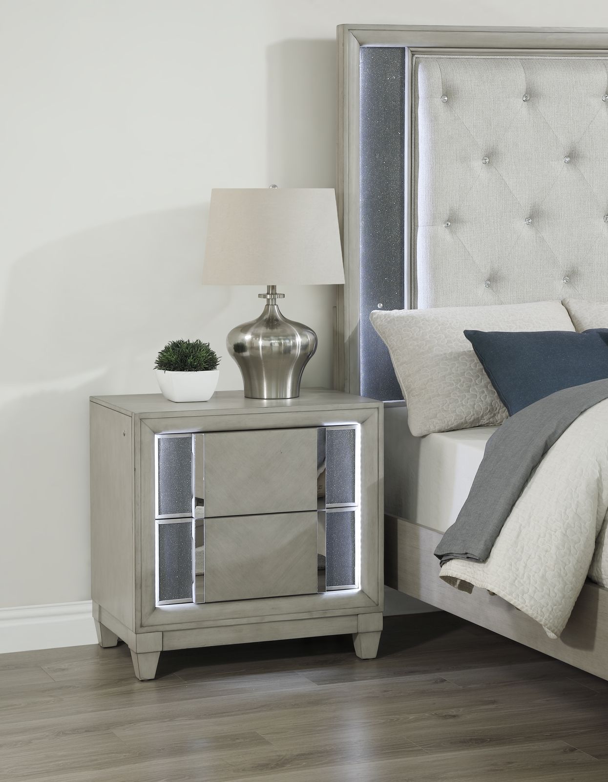 Gray Night Stand
