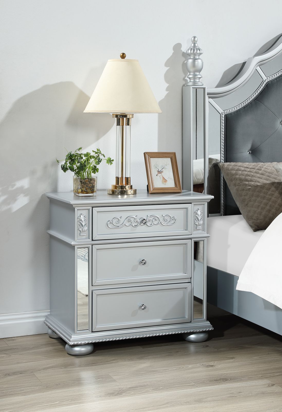 Gray Night Stand