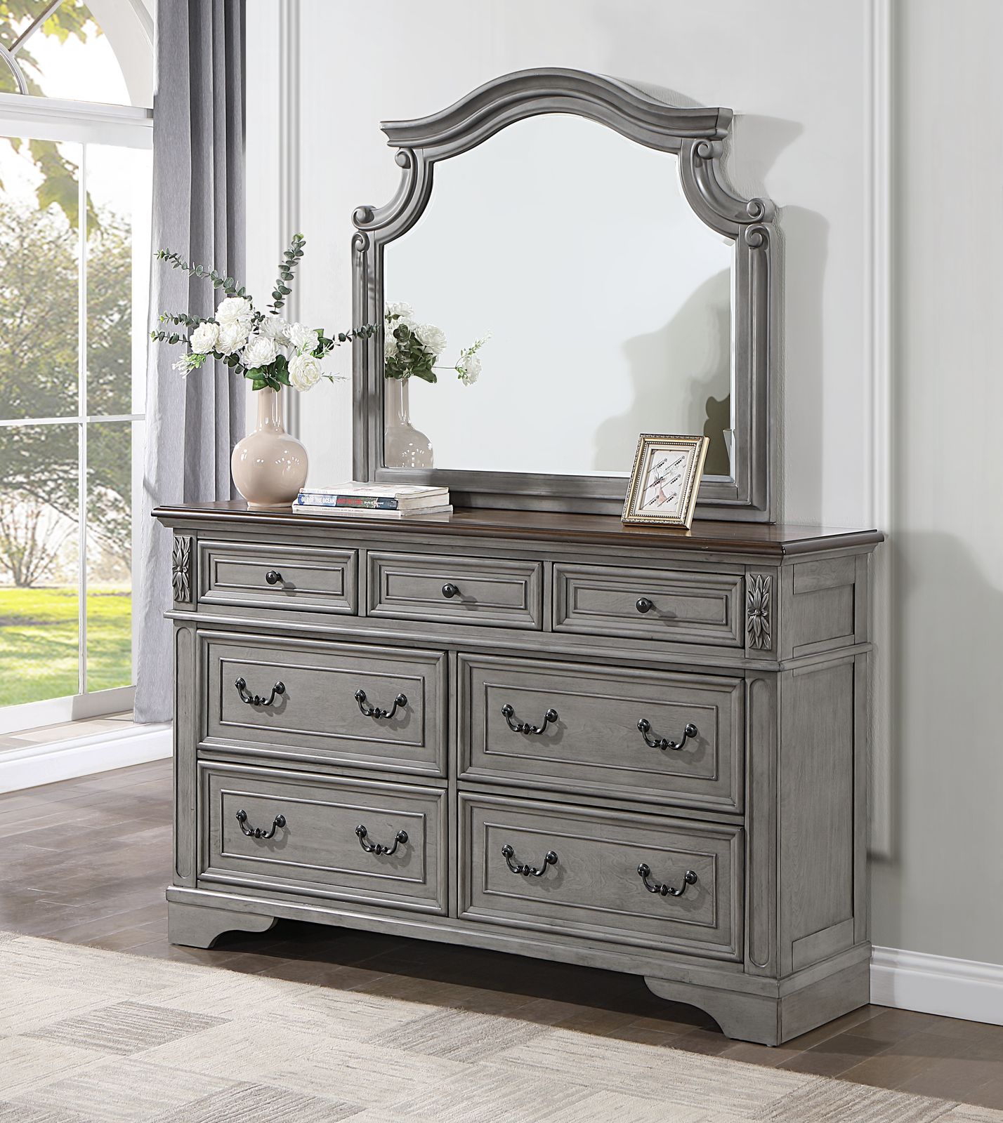 Gray Rustic Chest - view 8