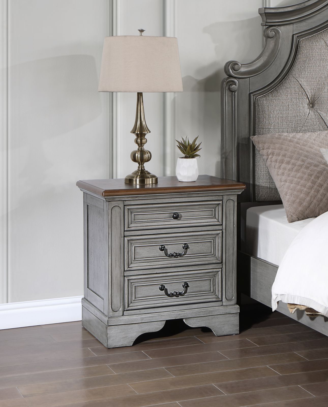 Gray Rustic Chest - view 7