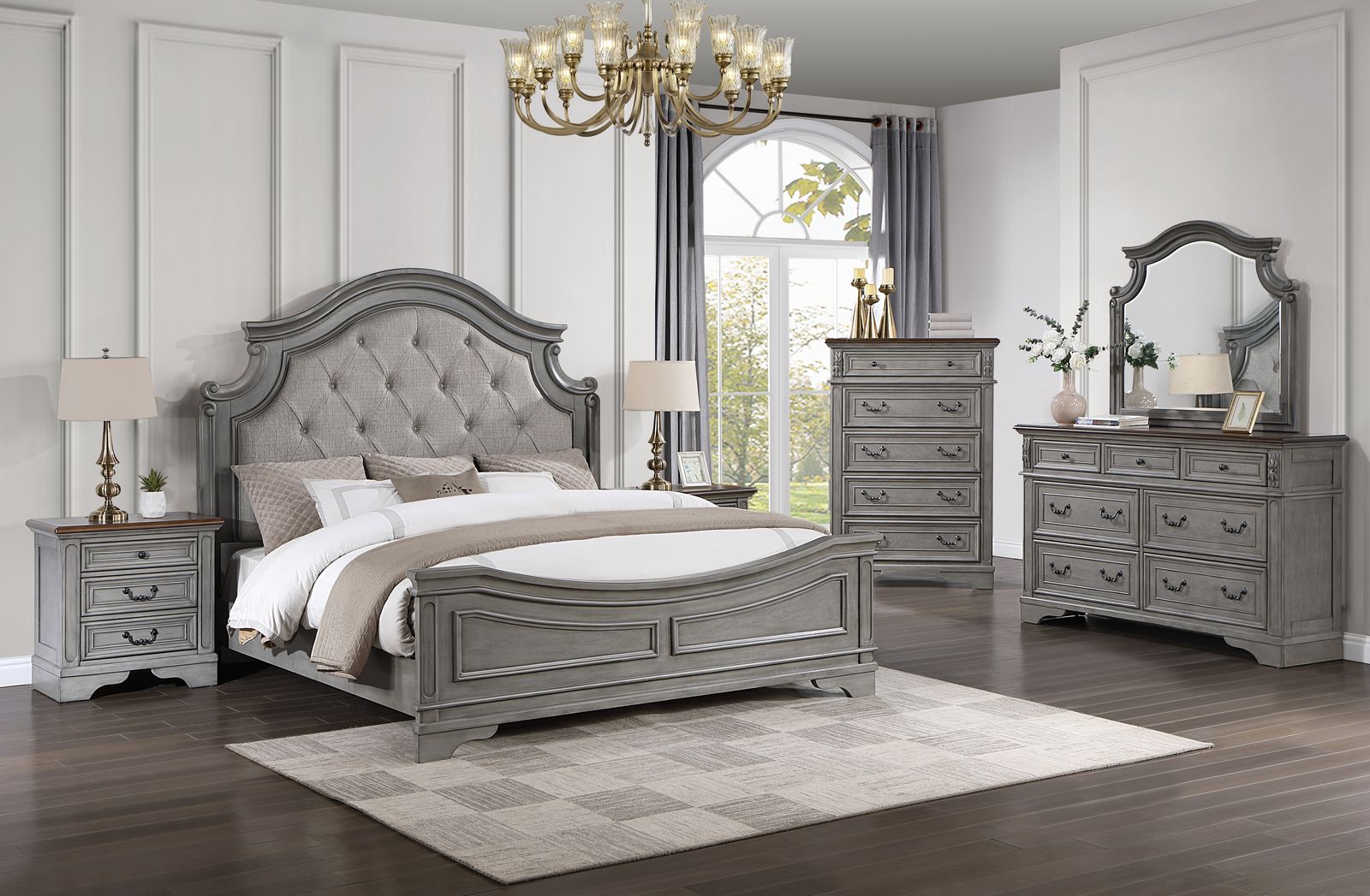 Gray Rustic Chest - view 3