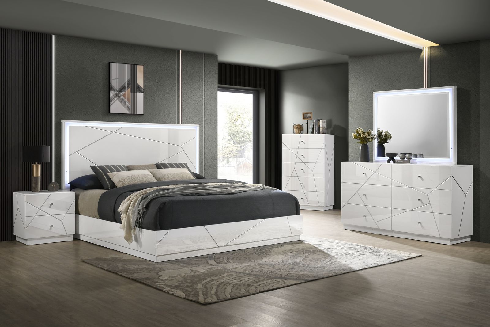 White Led Mirror