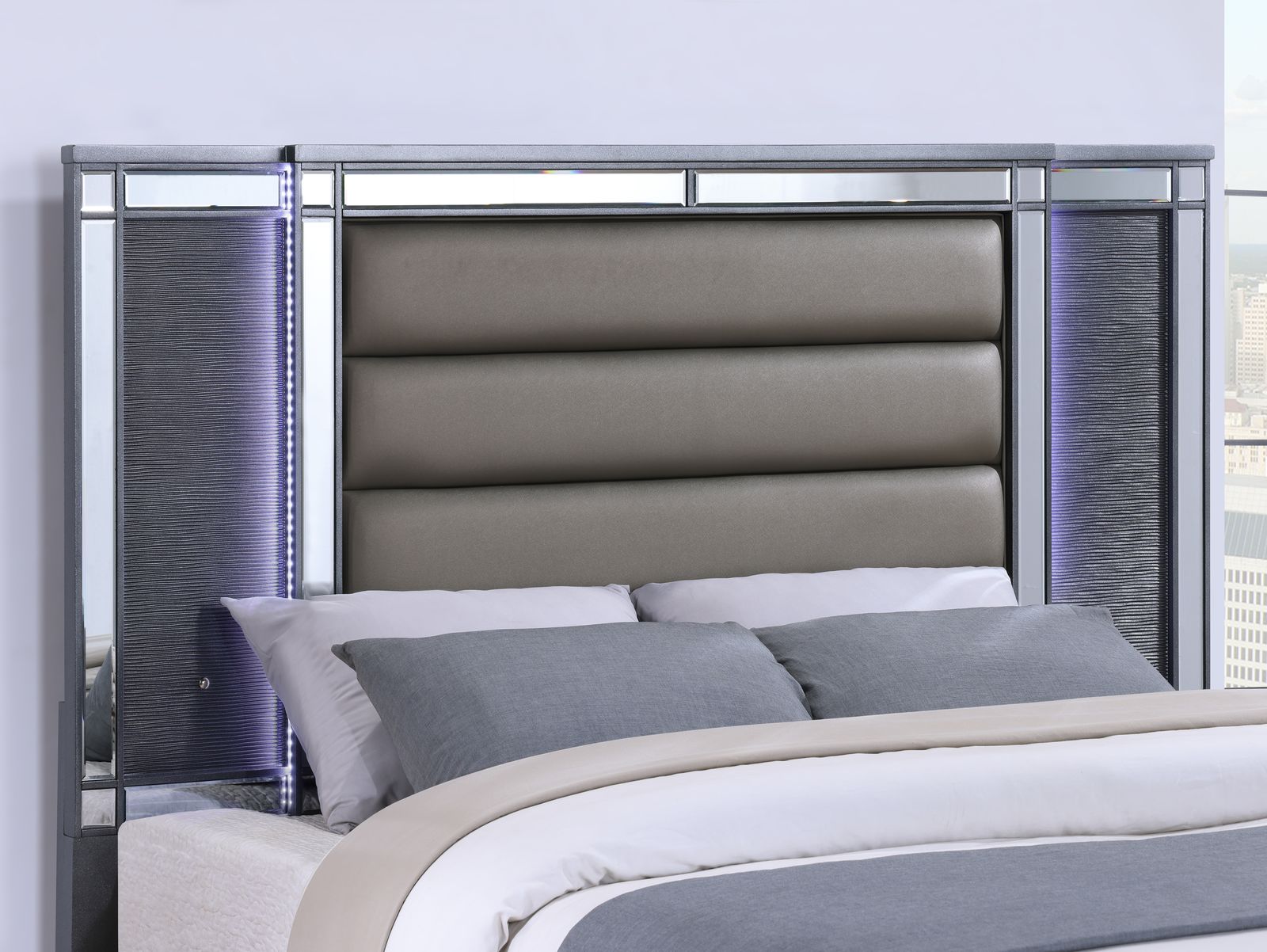 Charcoal Gloss Led Mirror - view 6